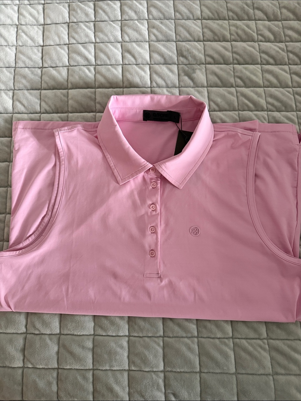 NWT G/FORE Women’s Sleeveless Golf Pink Polo